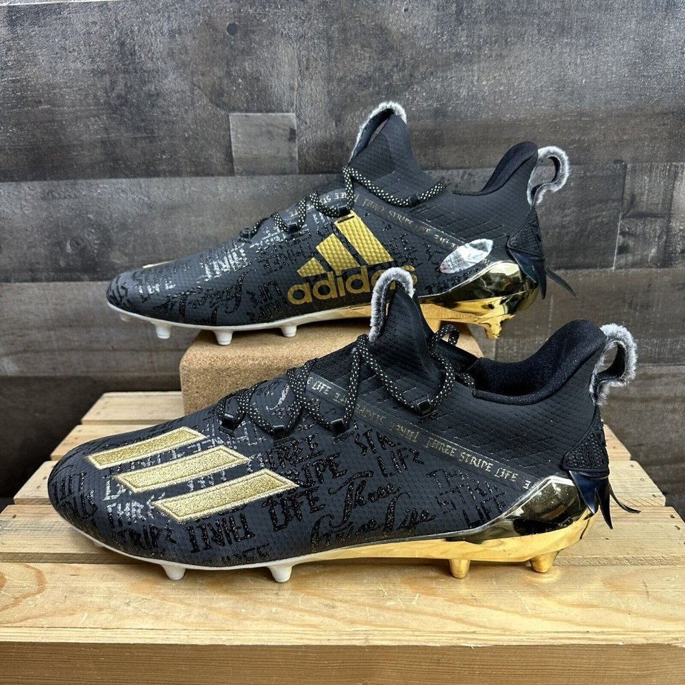 Adidas Adizero Young King Football‎ Cleats Black Gold FW4107 Size 16